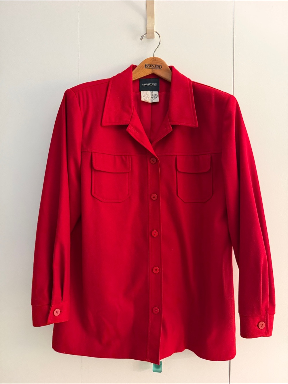 Windsor Women's Red Button-Front Blazer Jacket